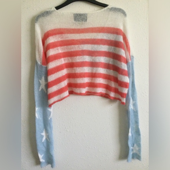 Wildfox Stars & Stripes Cropped Knit - Picture 7 of 9
